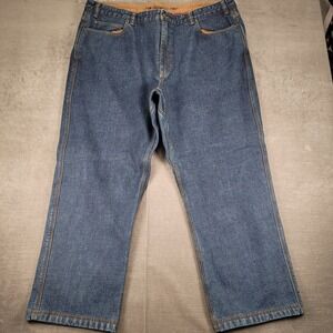 Daluth‎ Trading Flex Ballroom Jeans Fleece Lined Carpenter Jeans Workwear 44x30